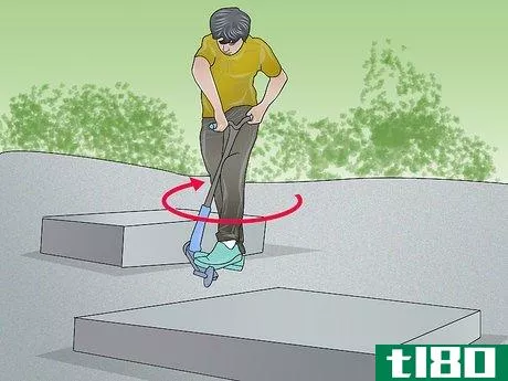 Image titled 180 on a Scooter Step 13
