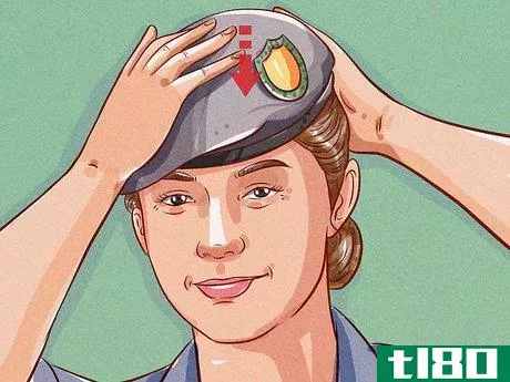 Image titled Wear an Army Beret Step 10