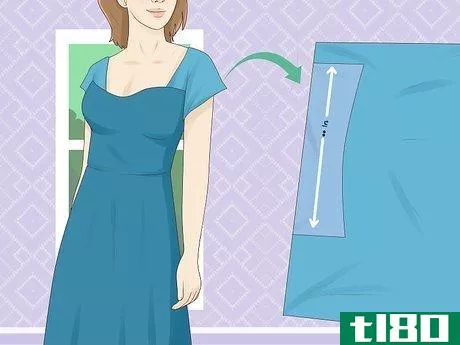 Image titled Add Sleeves to a Strapless Dress Step 4