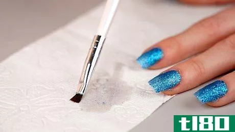 Image titled Apply Glitter on Acrylic Nails Step 5