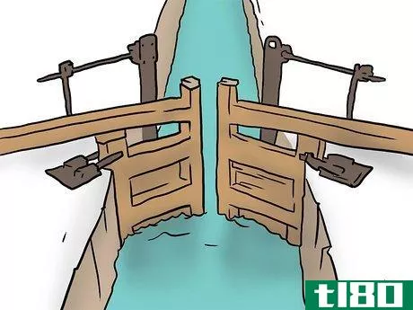 Image titled Use a Narrowboat Sized Canal Lock Step 5