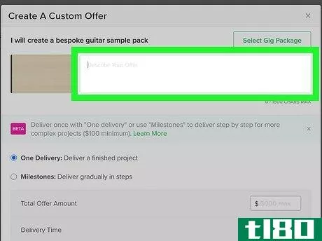 Image titled Send an Offer to a Buyer on Fiverr Step 6