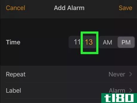 Image titled Set an Alarm on an iPhone Clock Step 6