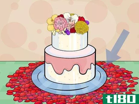 Image titled Add Fresh Flowers to a Cake Step 12