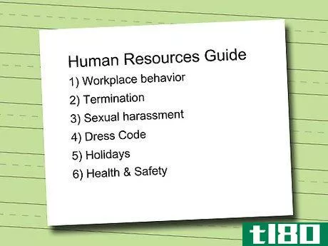 Image titled Write a Human Resource Manual Step 3