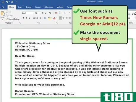 Image titled Write a Business Letter to Customers Step 2