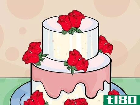 Image titled Add Fresh Flowers to a Cake Step 11
