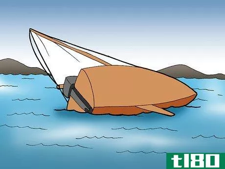 Image titled Right a Capsized Dinghy Step 1