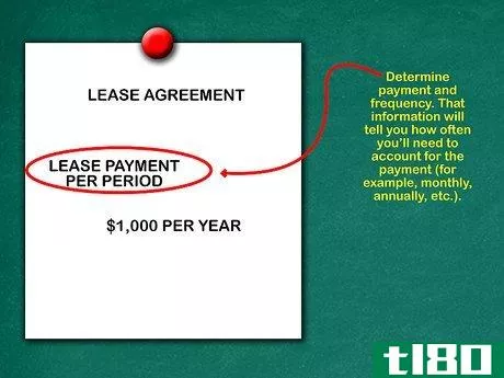 Image titled Account for a Lease Step 4