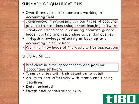 Image titled Write a CV for an Accounting Assistant Step 7