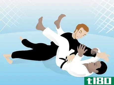 Image titled Apply a Triangle Choke from Open Guard in Mixed Martial Arts Step 3