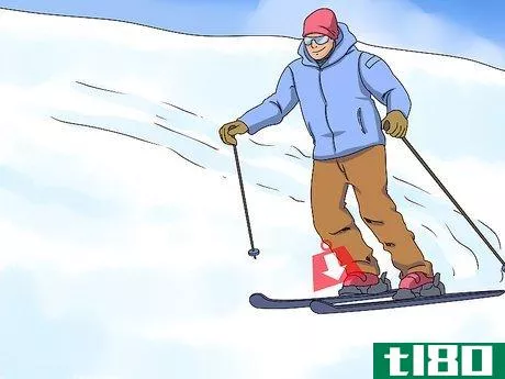 Image titled Turn when Skiing Step 5