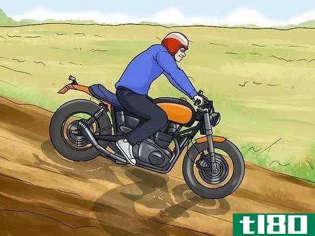 Image titled Ride a Motorcycle Downhill Step 1
