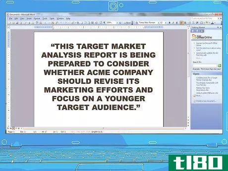 Image titled Write a Target Market Analysis Step 7