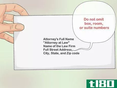 Image titled Address an Attorney on an Envelope Step 8