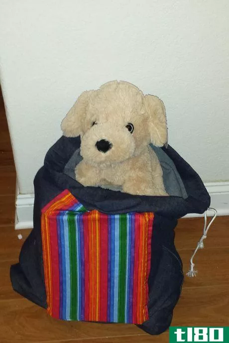 Image titled Completed bag filled and ready to give to a child.