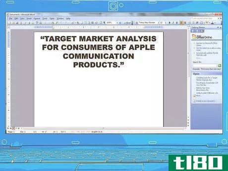 Image titled Write a Target Market Analysis Step 6