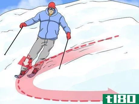 Image titled Turn when Skiing Step 3