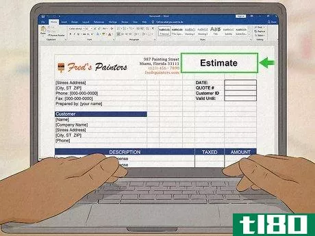 Image titled Write an Estimate Step 11