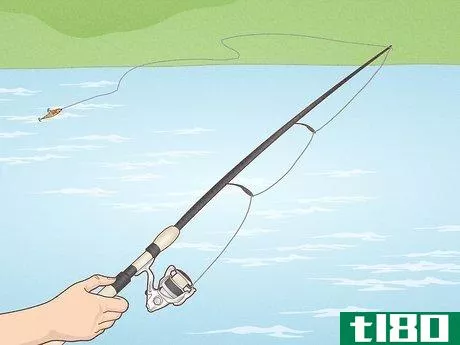 Image titled Use a Fishing Rod Step 4