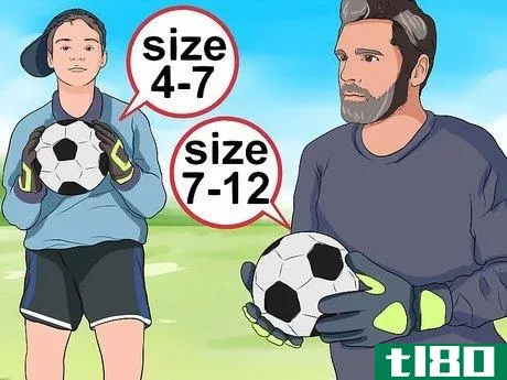 Image titled Size and Take Care of Goalkeeper Gloves Step 1