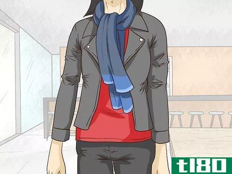 Image titled Wear a Scarf with a Jacket Step 1