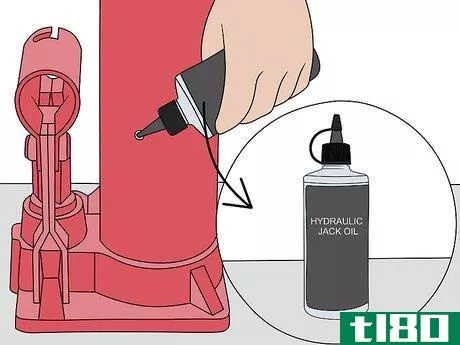 Image titled Add Oil to a Hydraulic Jack Step 6