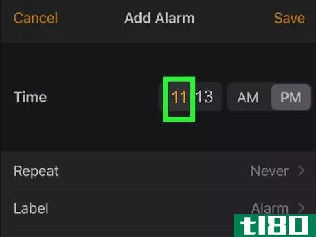 Image titled Set an Alarm on an iPhone Clock Step 4