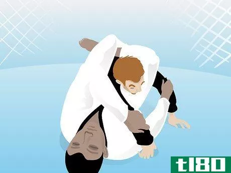 Image titled Apply a Triangle Choke from Open Guard in Mixed Martial Arts Step 5