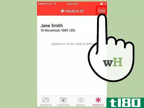 Image titled Set Up the Health App on iPhone to Provide Information in a Medical Emergency Step 9