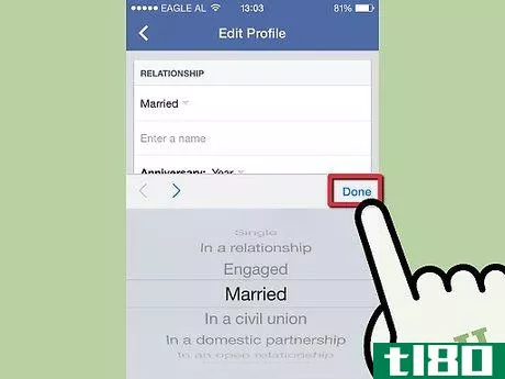 Image titled Change Your Relationship Status on Facebook Mobile Step 6