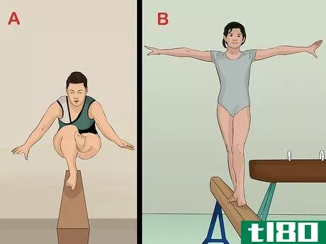 Image titled Walk on a Gymnastics Balance Beam Step 17