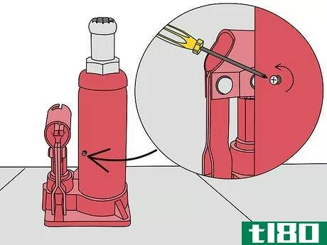 Image titled Add Oil to a Hydraulic Jack Step 5