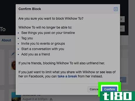 Image titled Block Friends on Facebook Step 14