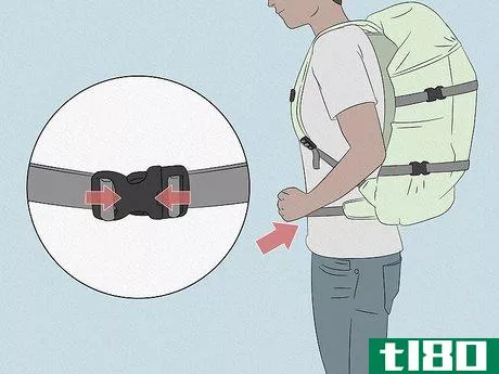 Image titled Stop Backpack Straps from Slipping Step 9