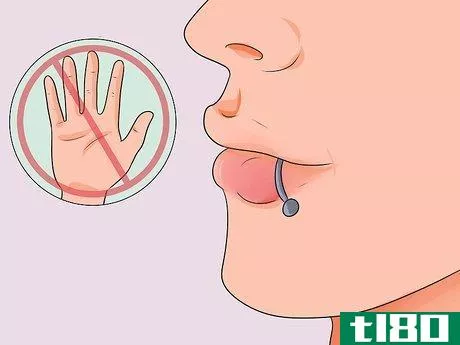 Image titled Take Care of a Lip Piercing Step 12
