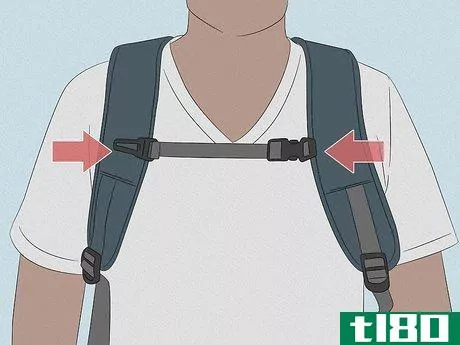 Image titled Stop Backpack Straps from Slipping Step 3