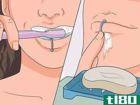 Image titled Take Care of a Lip Piercing Step 16