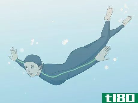 Image titled Swim Underwater Without Holding Your Nose Step 10