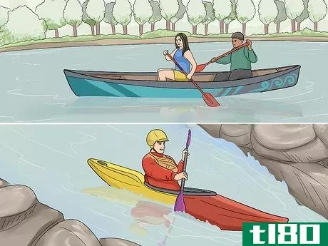 Image titled Tell the Difference Between a Kayak and Canoe Step 2