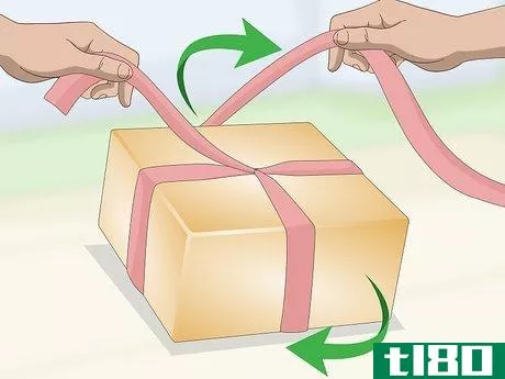 Image titled Tie a Ribbon Around a Box Step 4