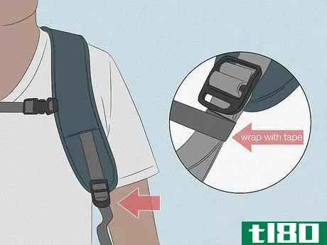 Image titled Stop Backpack Straps from Slipping Step 4