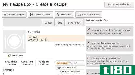 Image titled Submit a New Recipe to the Allrecipes Database Step 14