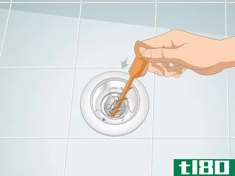 Image titled Clean Hair Out of a Shower Drain Step 3