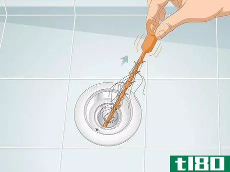 Image titled Clean Hair Out of a Shower Drain Step 4