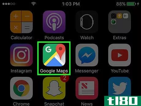 Image titled Clear Your Google Maps History on an iPhone Step 1