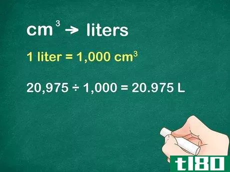 1\;{\text{liter}}=1,000cm^{{3}}