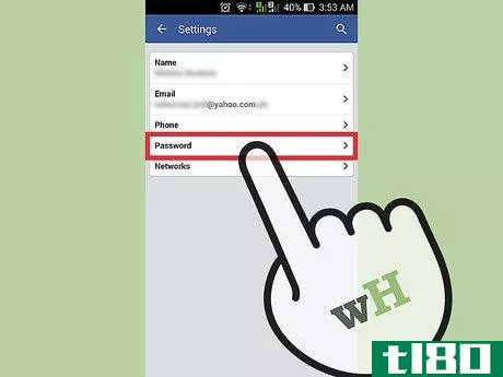 Image titled Change Facebook Password on Android Step 5