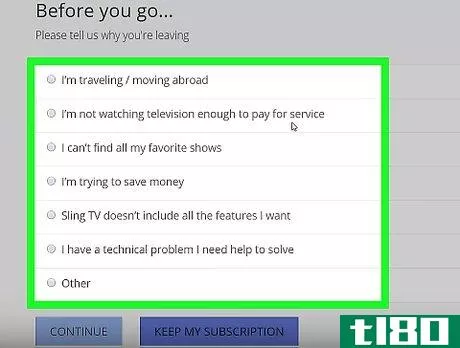 Image titled Cancel a Sling TV Subscription Step 4