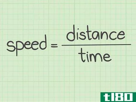 {\text{speed}}={\frac {{\text{distance}}}{{\text{time}}}}